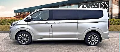 Silver Ford Transit Custom Tourne