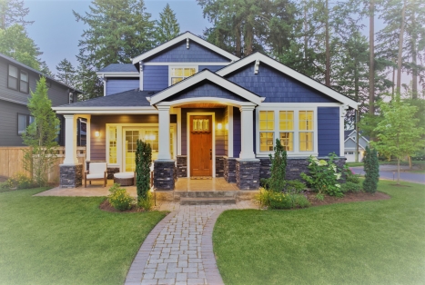 Blue House Exterior