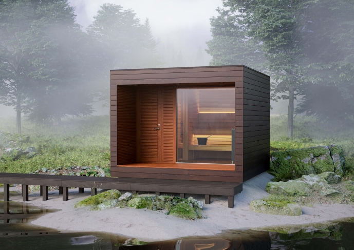 Exclusive natura outdoor sauna