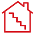 House icon with stairs