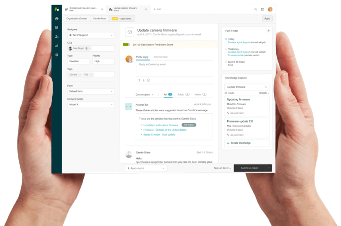 Zendesk Support Product Screenshot