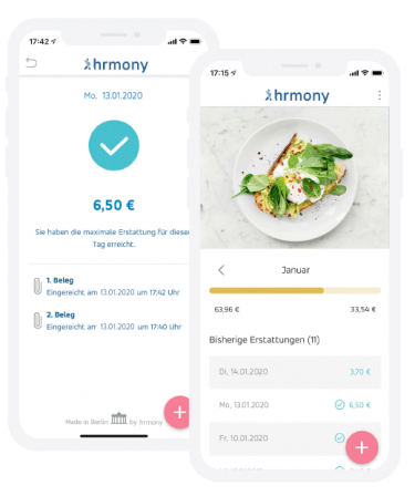 Digitale Essensmarken App