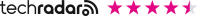 Techradar logo with star rating