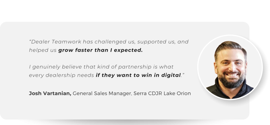 Serra Automotive Josh Vartanian Dealer Teamwork Testimonial