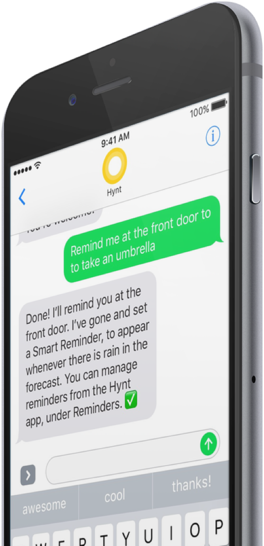 Text The Hynt Assistant