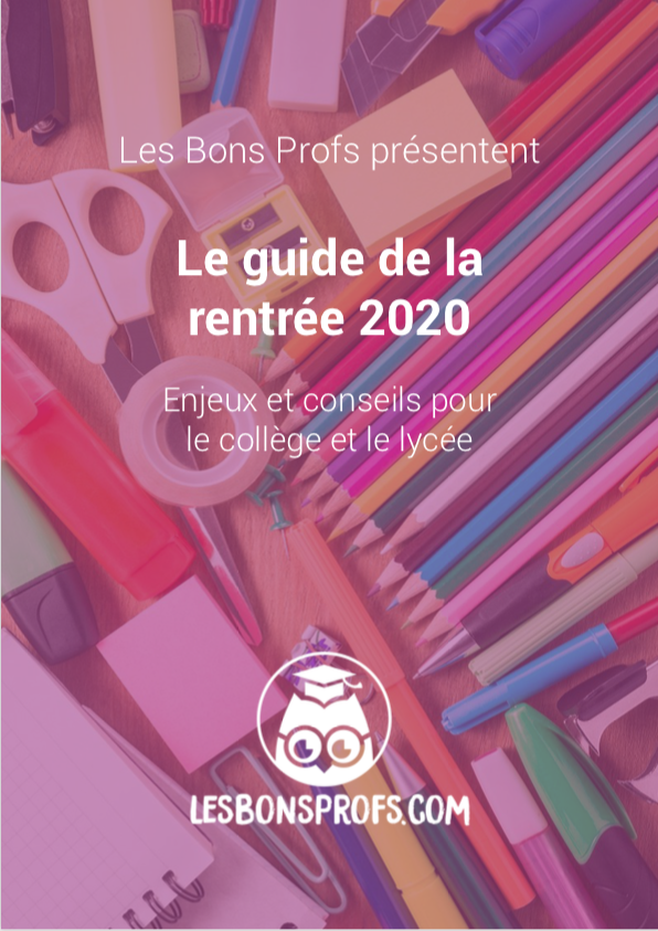 Couverture du guide des vacances d'été 2020 - Les Bons Profs