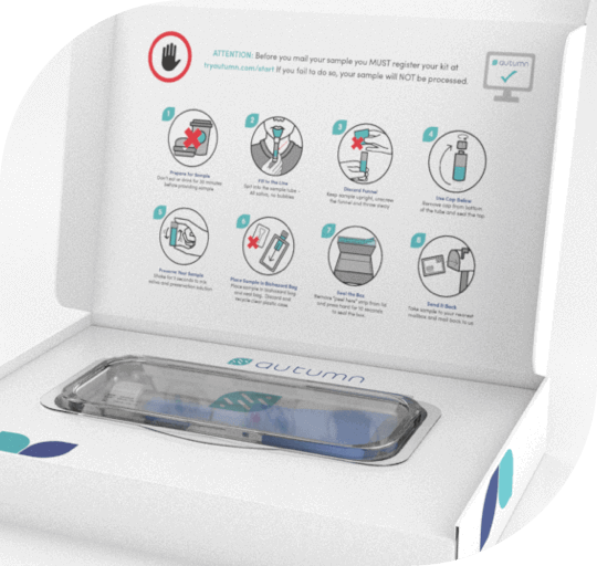 Instruction manual on an Autumn DNA sampling kit
