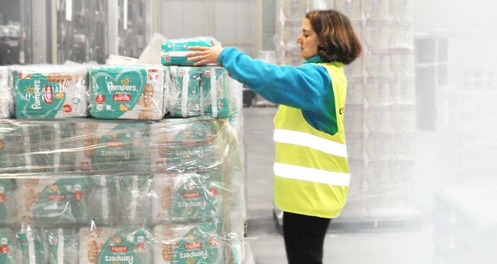 Pampers entrepôt