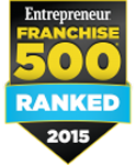 Franchise 500 ranked badge 2015