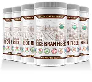 Organic Rice Bran Fiber 6 bottles