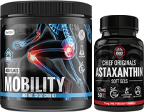 Astaxanthin (12mg) + OptiMSM Flakes (13oz) Combo Pack