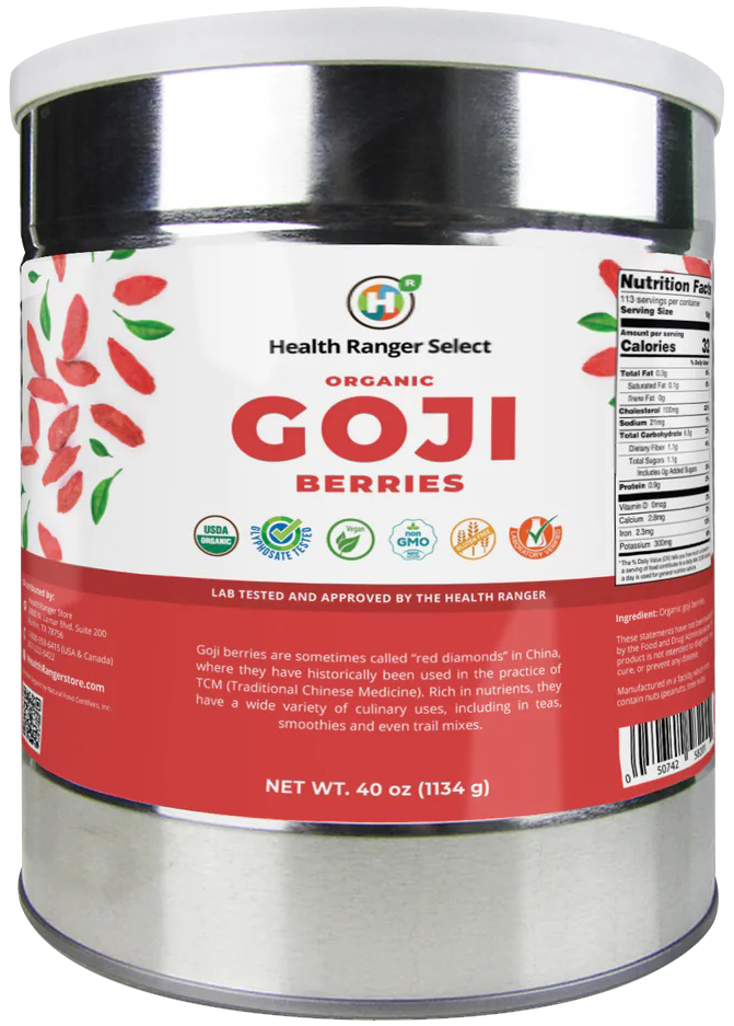 Health Ranger Select Organic Goji Berries 16 oz