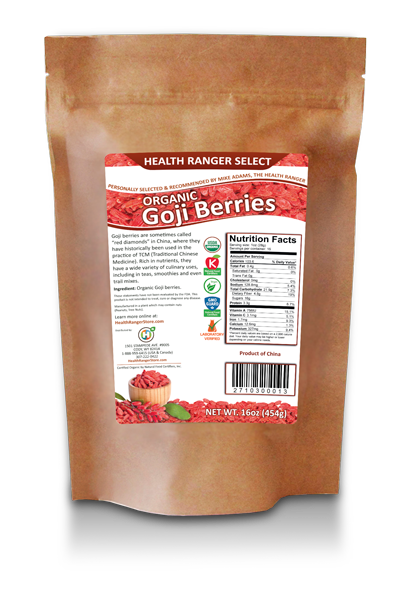 Health Ranger Select Organic Goji Berries 16 oz