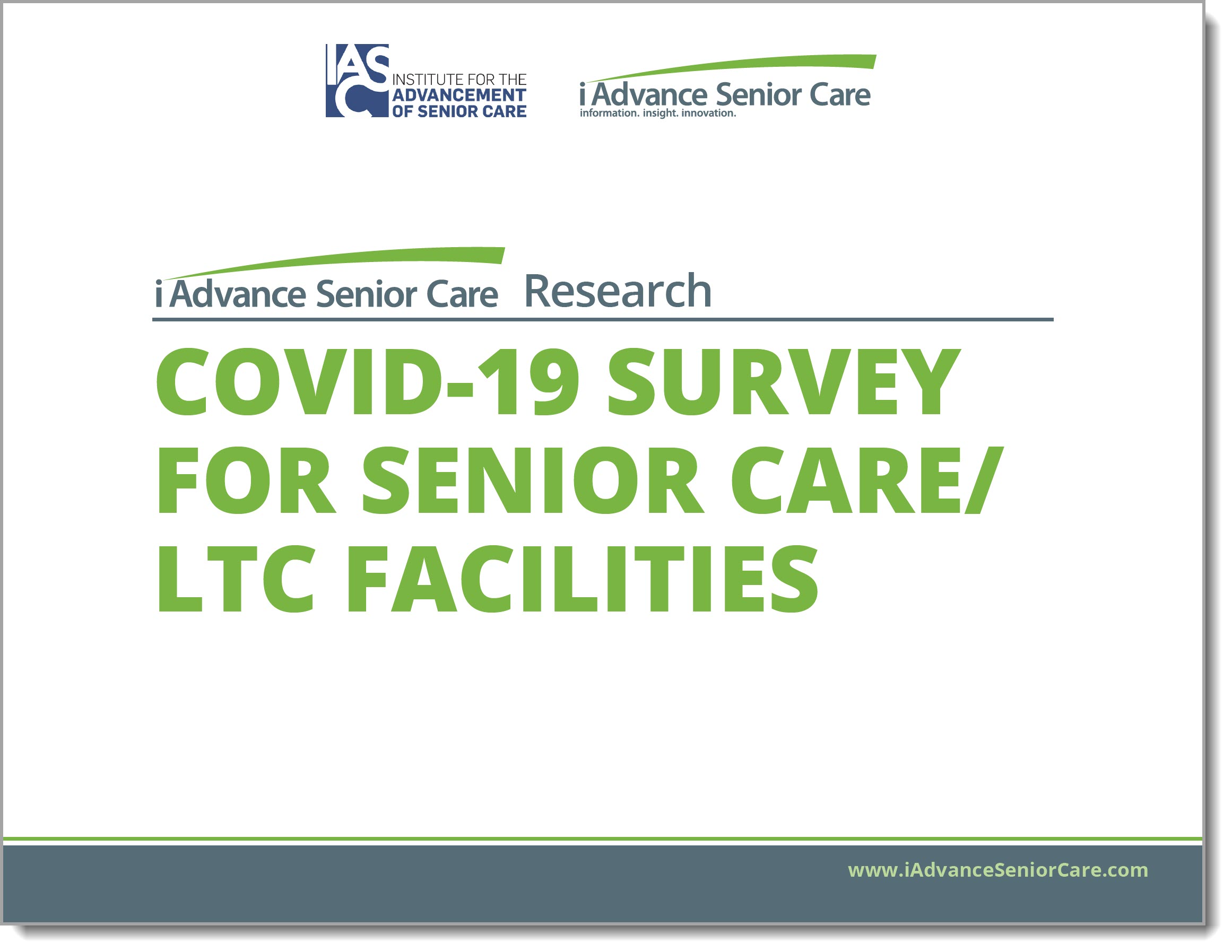 IASC COVID-19 Survey for Senior Care/LTC Facilities Market Research Report Cover