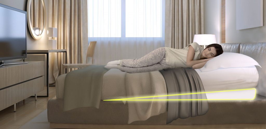 image of Acid Reflux Under Mattress Bed Wedge - Head-of-Bed Elevation -Raised Bed Gerd