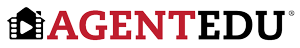 AgentEDU Logo - black and red