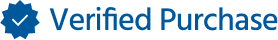 Blue check mark showing verified purchase