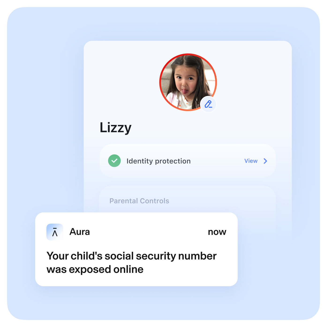 Aura Child Identity Threat Alerts