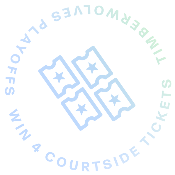 Win 4 Courtside Tickets Badge