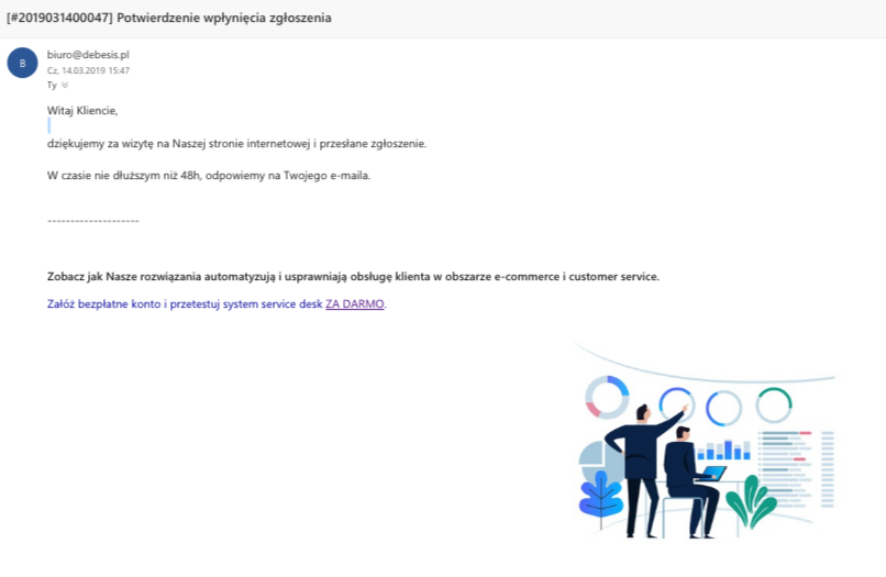 System ticketowy notification