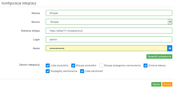 shoper integracja