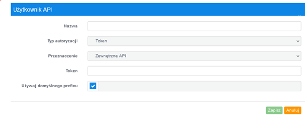 użytkownik API integracja InPost