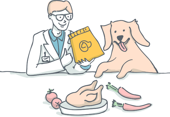 Cibo per cani formulato da veterinari