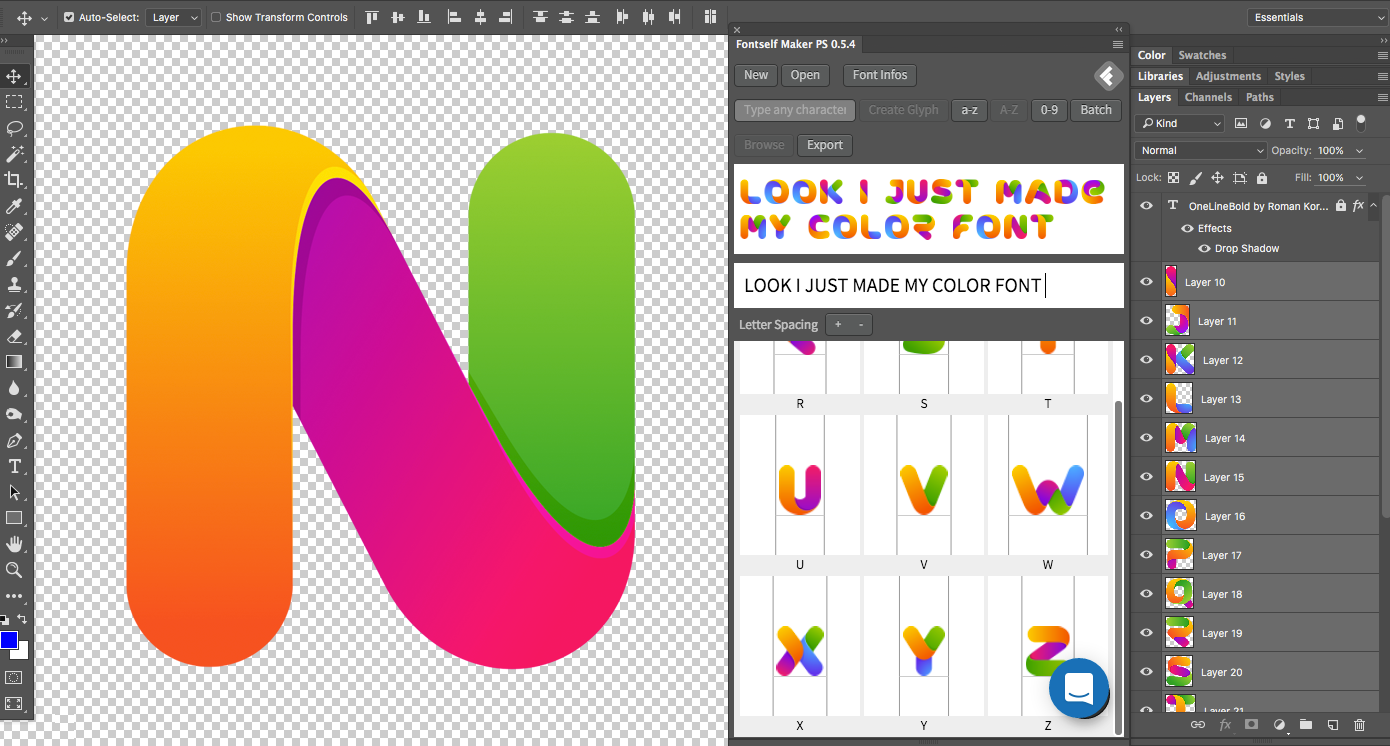 fontself maker for illustrator cc
