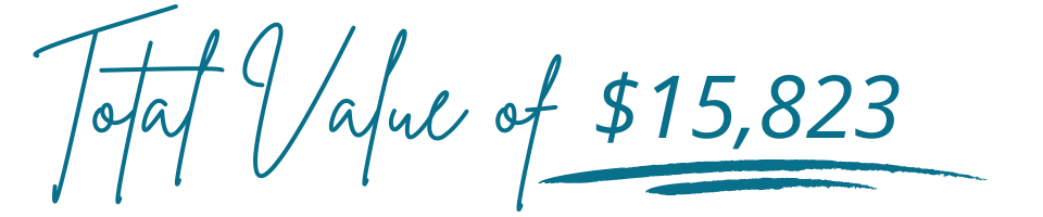 Total Value of $15,823