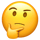 thinking face emoji