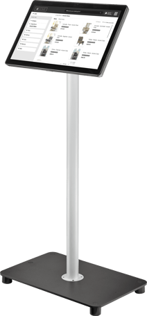 22" Kiosk showing categories page for chairs