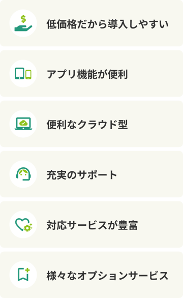 低価格、クラウド型、豊富な対応サービスが魅力の介護ソフトです。