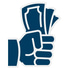 Circular icon representing a cash offer