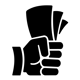 Circular icon representing a cash offer