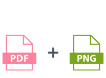 PDF and PNG files