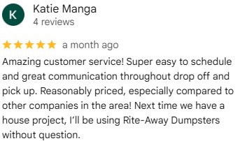rite away dumpsters review 2