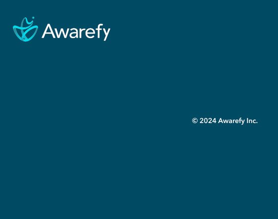 Awarefy 運営会社、プライバシーポリシー、特定商取引法に関する表記。© 2024 Awarefy Inc.