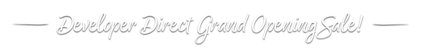 Developer Direct Grand Opening Sale!