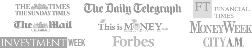 The Times, The Sunday Times, Daily Telegraph, FT, The Mail On Sunday, This Is Money, MoneyWeek, City AM