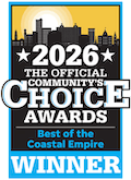 2026 official community choice awards best of coastal empire winner logo