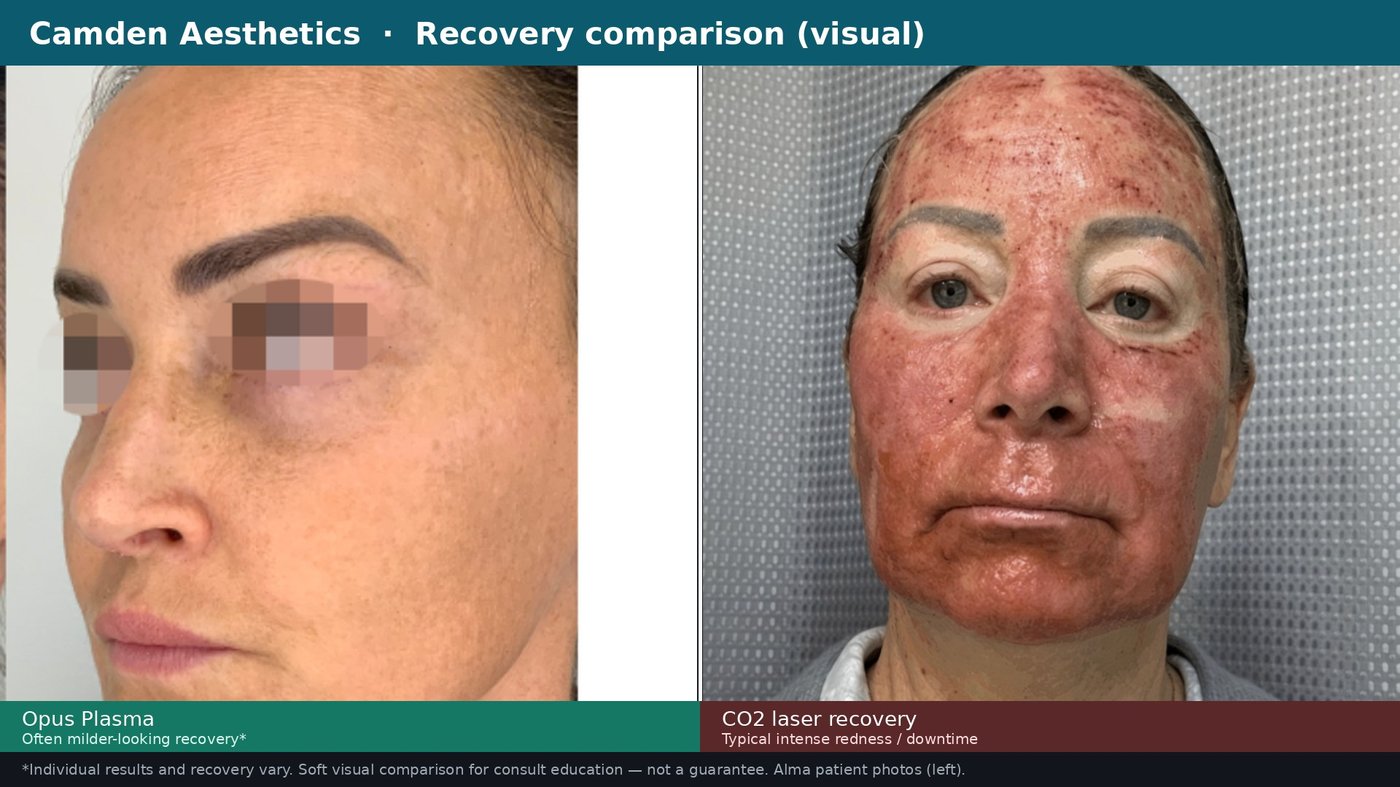 Opus vs CO2 laser recovery comparison