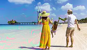 Tourists on the beach