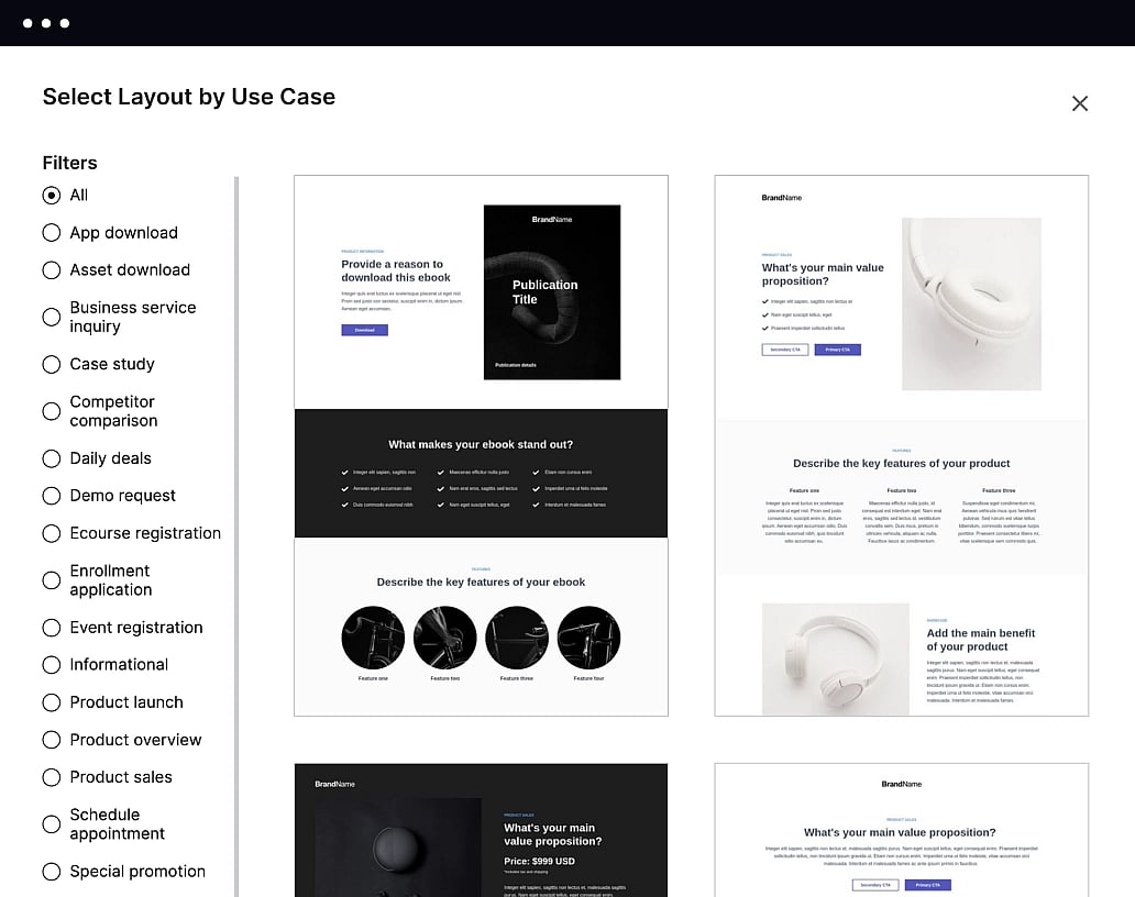 Launch your landing pages faster illustration