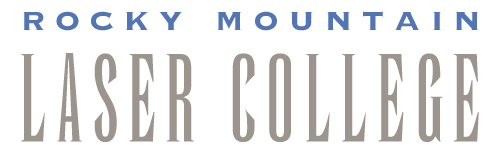logo for rocky mountain laser college skin, wellness, and beauty clinic in lakewood serving denver area