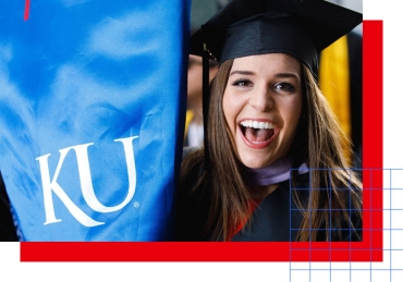 KU graduate celebrating