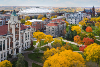 Syracuse campus in the fall