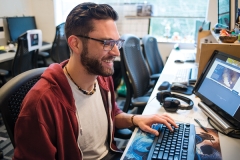 Student at laptop