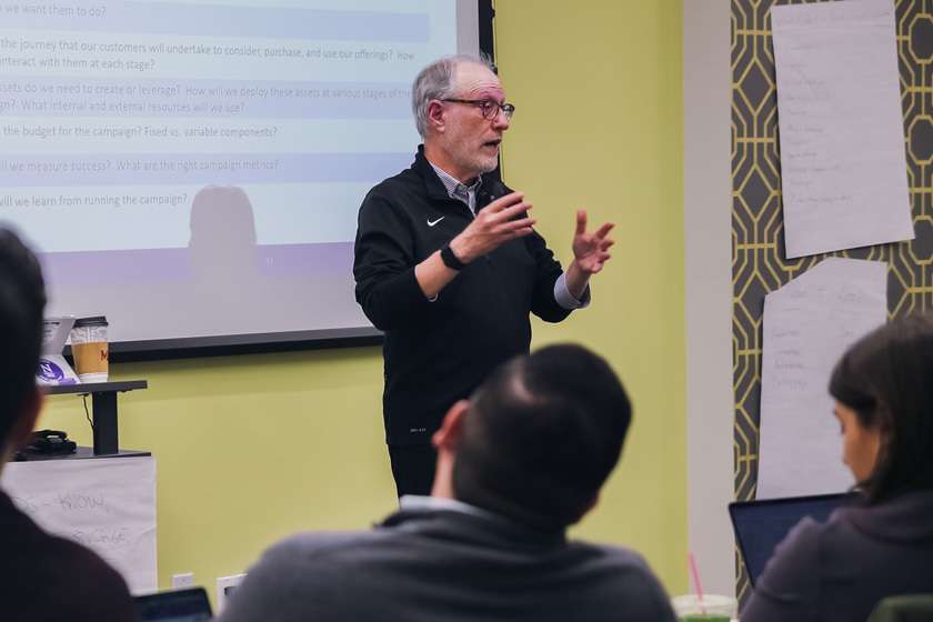 Jonathan Copulsky making a presentation