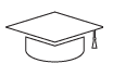 Graduation cap icon