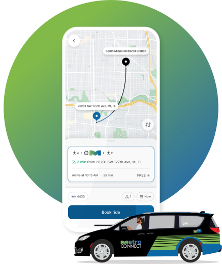 Travel to work, errands, or appointments conveniently and easily with Miami GO Connect